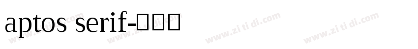 aptos serif字体转换